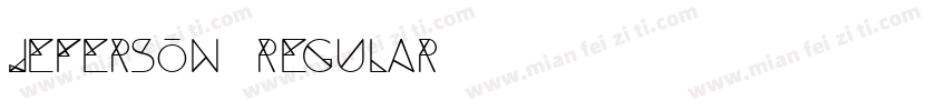 Jeferson Regular字体转换